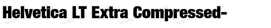 Helvetica LT Extra Compressed字体转换